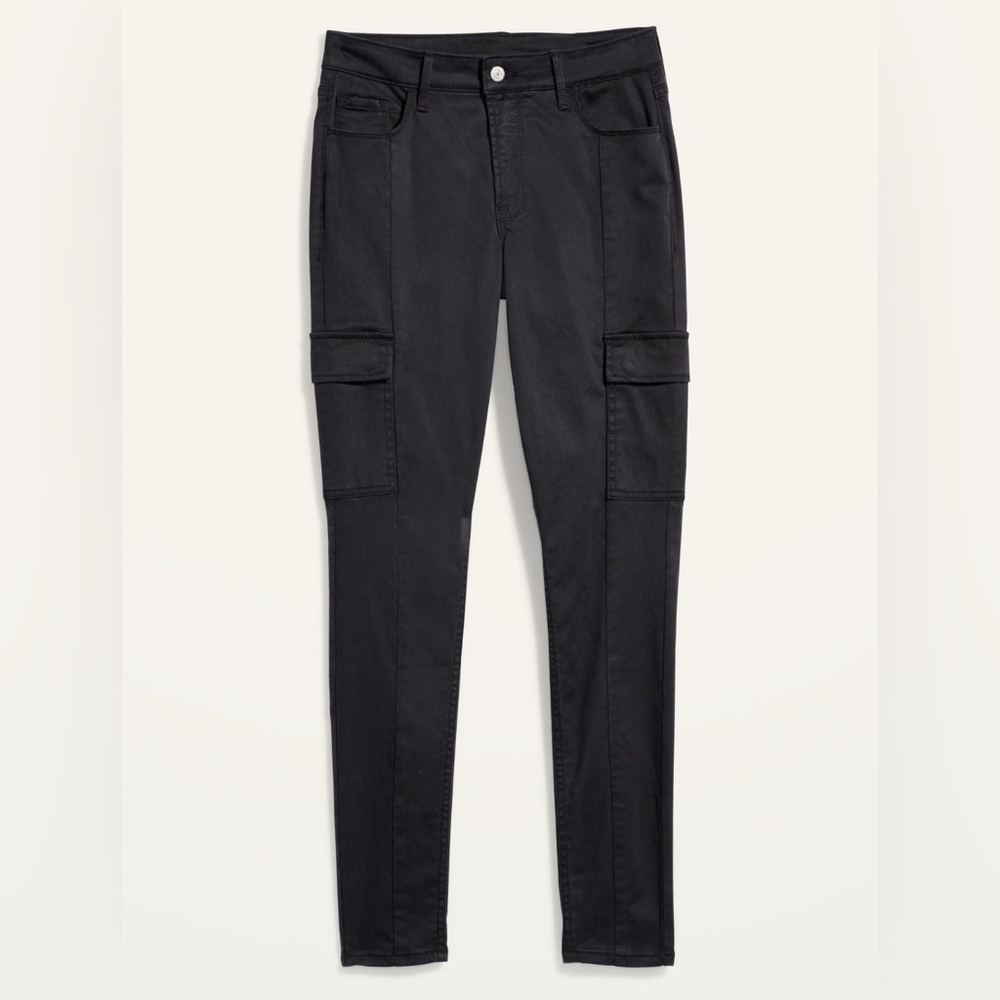 Old Navy Rockstar Super Skinny High Rise Secret-Slim Pockets Cargo Pants 12P - Picture 4 of 14